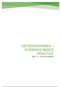 Oefententamen Evidence Based Practice (blok 1.4)