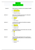 NR507 Week 8 Final Exam ( Version 7) / NR 507 Week 8 Final Exam (Newest 2020): Advanced Pathophysiology: Chamberlain College of Nursing | ( 100% Verified Answers by Chamberlain Expert)	