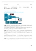 HR - DEEL 2: INSTROOM VAN PERSONEEL & PERSONEELSPLANNING - notities   ppt 