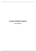Samenvatting Europese Politieke Integratie