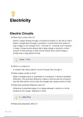 Electricity and circuits