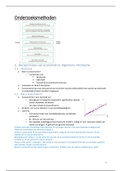 Samenvatting onderzoeksmethoden (excl. practica)