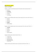 Chamberlain College of Nursing - ANATOMY BIO 251/ANATOMY BIO 251_BIOS 251 Week 1: Quiz # 1(Already Graded A