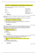 NUR 2115 Exam 2 (56 Q/A) / NUR2115 Exam 2: Fundamentals of Professional Nursing : Rasmussen College : Rasmussen College ( New 2020) | 100 % VERIFIED ANSWERS, GRADE A