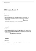 NUR 2571 PN2 week 8 quiz 3, Professional Nursing II Rasmussen College.