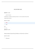 NSG 3012 WEEK 1 KNOWLEDGE CHECK QUIZ, NSG 3012 WEEK 2 KNOWLEDGE CHECK QUIZ, NSG 3012 WEEK 3 QUIZ, NSG 3012 WEEK 4 KNOWLEDGE CHECK QUIZ, NSG 3012 WEEK 5 KNOWLEDGE CHECK QUIZ (LATEST-2020): SOUTH UNIVERSITY |100% CORRECT ANSWERS |