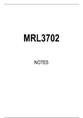 MRL3702 Summarised Study Notes