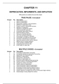 Test Bank Chapter 11 Depreciation, Impairments, and Depletion.