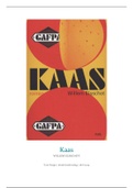 Boekverslag - Kaas - Willem Elsschot - ISBN: 9789463102568