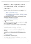 Samenvatting algemene economie