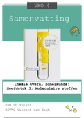 Samenvatting: Chemie Overal Scheikunde: Hoofdstuk 3; Moleculaire stoffen (VWO 4)