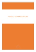 Samenvatting Public Management 2019-2020