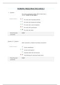 NURSING NR222 PRACTICE QUIZ 2