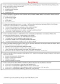 ATI: Targeted Med-Surg - Respiratory Quiz