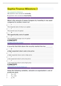 Principle of Finance Milestone 3 Sophia Course Answered|Sophia Finance Milestone 3 (complete fall 2020/2021) 