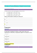 Principle of Finance Milestone 2 Sophia Course Answered, Latest Fall 2020.