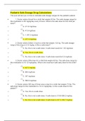 FUNDAMENTA 102 -Pediatric Safe Dosage Drug Calculations Quiz.