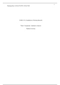 NURS 3151 Week 5 Assignment: Qualitative Analysis Assignment: Walden University: Foundations of Nursing Research