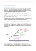 Summary Exploring Strategy - Chapter 1-15