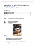 Operations Management (12e druk; Samenvatting H8, H9, H14 & Supplement D)