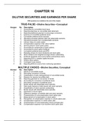 Test Bank Chapter 16 Dilutive Securities and Earnings Per Share.