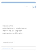 Project analyse in het kader van de praktijkopdracht optimaliseren van zorg (praktijkleerjaar 2)