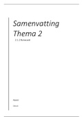 Bundel: samenvatting Thema 2.1.1 - Systeemziekten   Thema 2.1.2 - Benauwd