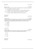 STATISTICS BEC1 Statistics Final Exam Solutions WGU