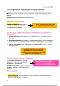 Samenvatting/summary Developmental Psychopathology