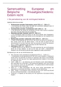 Samenvatting Extern recht privaatrechtsgeschiedenis