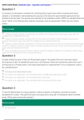 MATH 225N Week 2 Statistics Quiz,Discussion, Graphing and Describing Data in Everyday Life and Assignment, Frequency Tables Question and Answers 