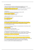 ACC 455 Final Exam  1) Which of the following statements regarding proposed regulations is not correct?  A. Proposed & temporary regulations are generally issued simultaneously.  B. Proposed regulations do not provide any insight into the IRS's interpr