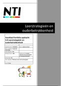 Portfolio 3.8 Leerstrategieën en ouderbetrokkenheid met cijfer 9.2