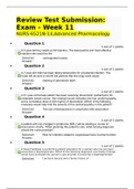 NURS 6521/ NURS-6521N-14 Advanced Pharmacology Complete Final exam Question and Answers 2020/2021.