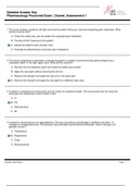 Pharmacology proctored exam cloned assessment 1: Detailed answer key