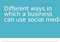 Unit 3 Using Social Media in Business assignment 1 distinction example