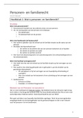 Personen-en familierecht samenvatting/ hoorcolleges 