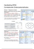 Handleiding SPSS Practica - Correlationele Onderzoeksmethoden