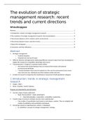 Summary: The evolution of strategic management research: Recent trends and current directions-Luis Ángel Guerras- Martína∗,Anoop Madhok,Ángeles Montoro-Sánchez