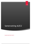 Samenvatting Algemene Economie 2 (ALEC-2)