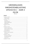 Samenvatting alle colleges Gr. Inkomstenbelasting 2020/2021 - Cursus belastingrecht