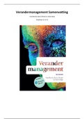 Verandermanagement Samenvatting H6 t/m 8 (5e editie)