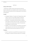 MMT2 Task 1 Perform a SWOT Analysis “A SWOT analysis is a snapshot of a business's position and provides an input into the generation of strategic options. It gives management an outline of the major issues affecting the industry and the business and i