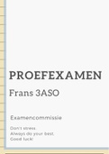 Proefexamen Frans 3e graad ASO