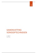 Volledige samenvatting verkooptechnieken 2020-2021