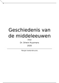 Cursus Geschiedenis van de Middeleeuwen (4sp, met alle informatie algemeen gedeelte) KULeuven