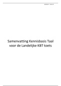 Samenvatting  Kennisbasis Taal