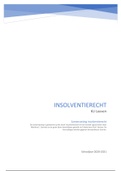 Samenvatting insolventierecht (Master Rechten/Master ERB, Prof. M. Storme) - 12/20 in eerste zit