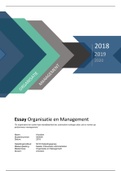 Eindopdracht NCOI Organisatie & Management (Essay)