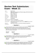 NURS 6521 / NURS-6521N-9,Advanced Pharmacology WEEK 11 LATEST GRADED A//Exam (elaborations) NURS 6521 / NURS6521N-9,Advanced Pharmacology.2020 (NURS6521/NURS6521N9,ADVANCEDPHARMACOLOGY) (NURS 6521 / NURS6521N-9,Advanced Pharmacology.2020 (NURS6521/NURS652